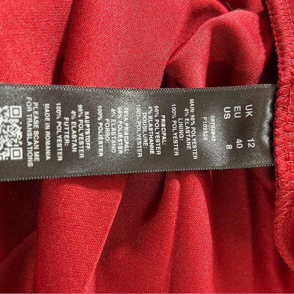 ASOS Spaghetti Strap Dress Pleated Bottom Back Zipper Size 8 NWT - Picture 4 of 7